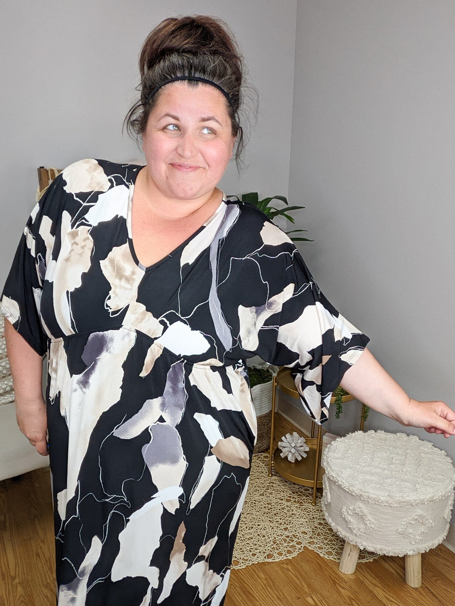 Bombshell Beauty Black Maxi Dress Dresses WHITE BIRCH 