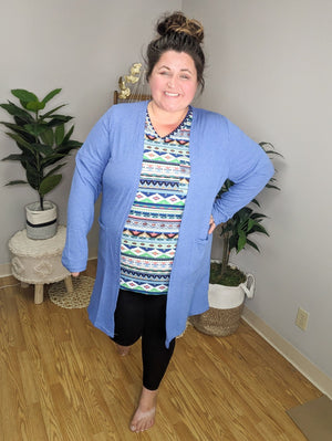 Triple Stretch Solid Ribbed Cardigan CARDIGAN Michelle Mae 