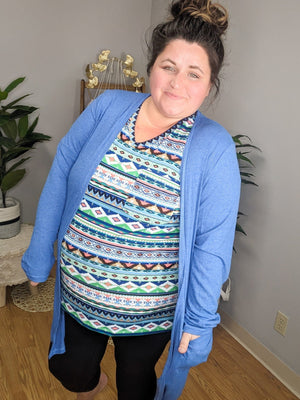 Triple Stretch Solid Ribbed Cardigan CARDIGAN Michelle Mae 