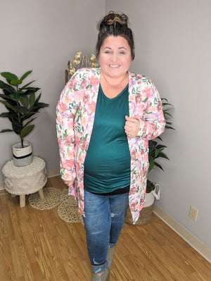 Triple Stretch Open Cardigan (Prints) CARDIGANS Michelle Mae 