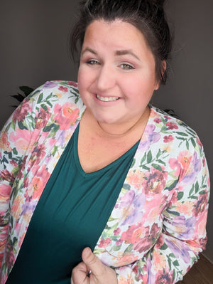 Triple Stretch Open Cardigan (Prints) CARDIGANS Michelle Mae 