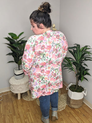 Triple Stretch Open Cardigan (Prints) CARDIGANS Michelle Mae 