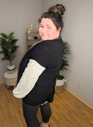 Split Feelings Cardigan CARDIGAN eg fashion 