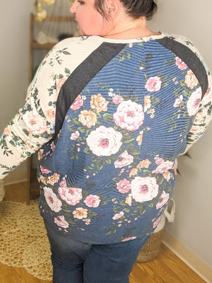 Block Party Floral Dolman Top Tops BE STAGE 