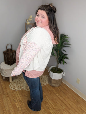 Hoping For It Hooded Top Tops WHITE BIRCH 