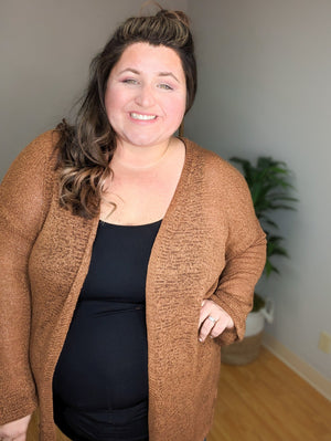 The One Lightweight Caramel Cardigan CARDIGAN heyson 