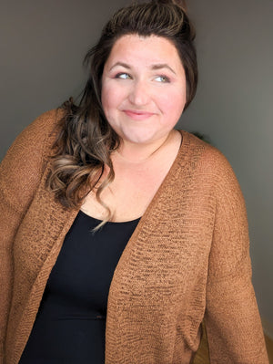 The One Lightweight Caramel Cardigan CARDIGAN heyson 