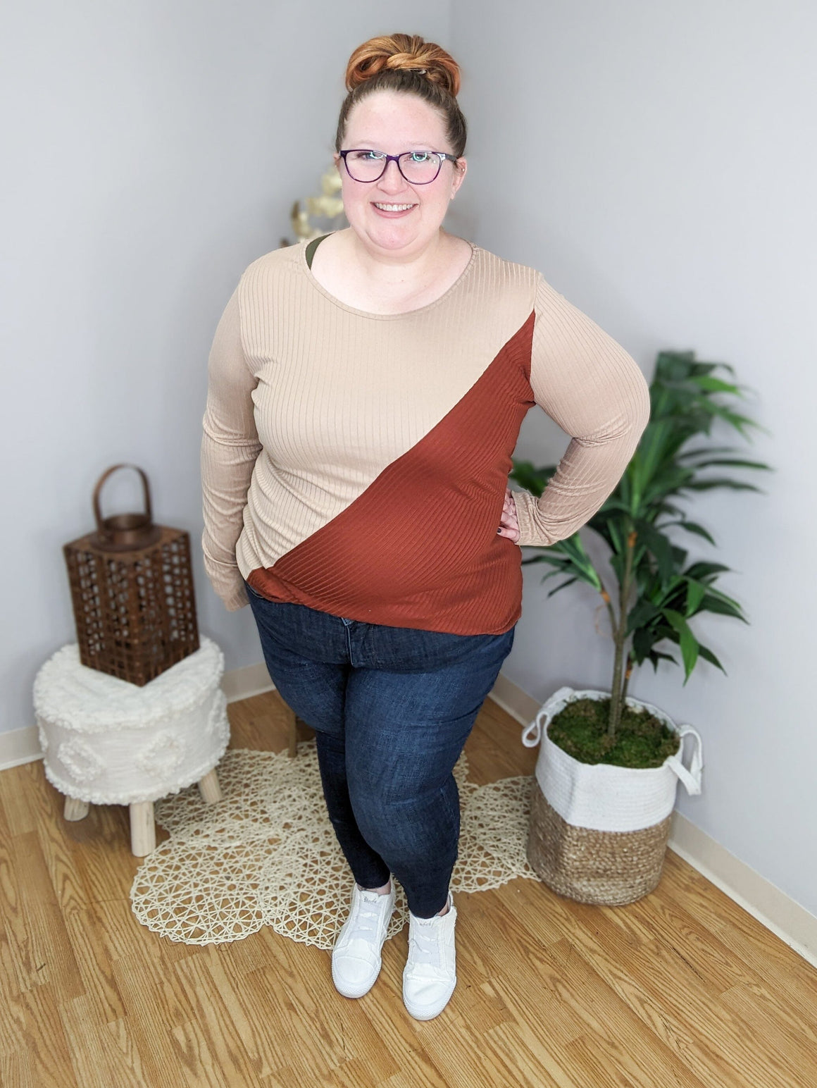 All the Right Angles Long Sleeve Top LONG SLEEVE TOPS WHITE BIRCH 