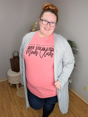 Triple Stretch Solid Ribbed Cardigan CARDIGAN Michelle Mae 