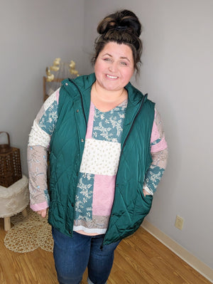 REMY QUILTED VEST- MANY COLORS! vests Stacked - A Plus Size Boutique 