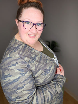 Triple Stretch Open Cardigan (Prints) CARDIGANS Michelle Mae 
