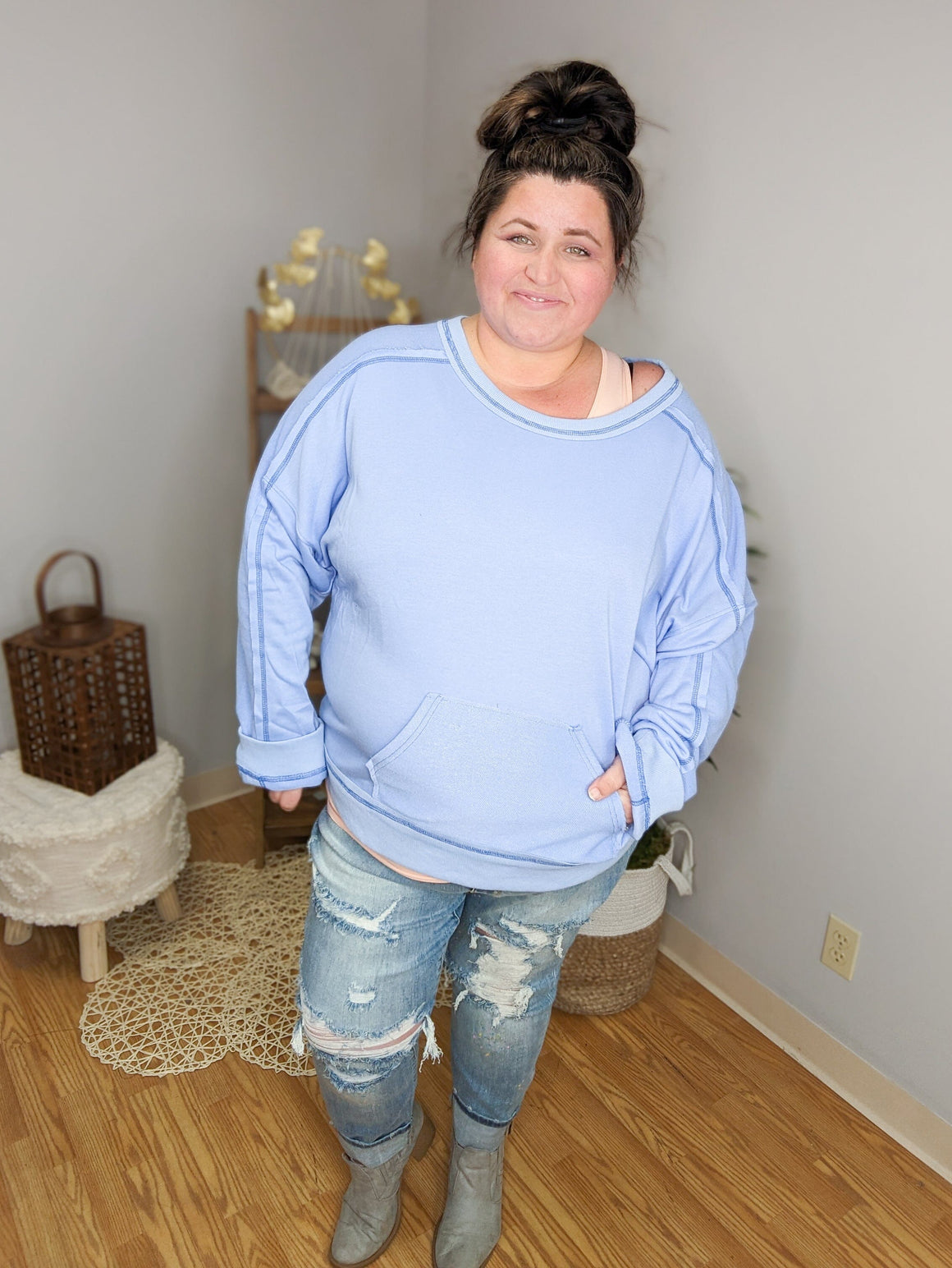 Judy Blue Paint Splatter Cuffed Boyfriend jeans Judy Blue 