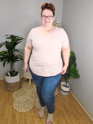 ECO V-neck Short Sleeve Top (4 colors) SHORT SLEEVE TOPS rae mode 