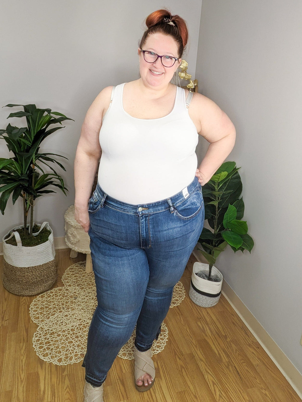 Judy Blue High-Rise Released Hem Skinny Jeans BOTTOMS Judy Blue 