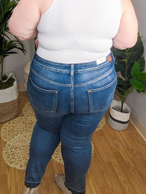Judy Blue High-Rise Released Hem Skinny Jeans BOTTOMS Judy Blue 