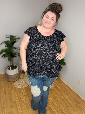 Let's Polka Baby Ribbed Top (3 colors) Tops BE STAGE 