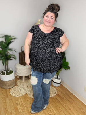 Let's Polka Baby Ribbed Top (3 colors) Tops BE STAGE 