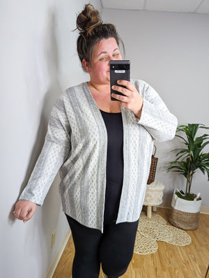 Lightweight Cable Knit Cardigan (2 colors) CARDIGAN BE STAGE 