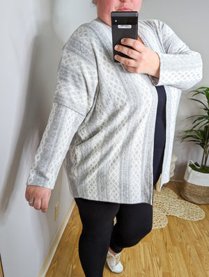 Lightweight Cable Knit Cardigan (2 colors) CARDIGAN BE STAGE 