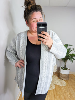 Lightweight Cable Knit Cardigan (2 colors) CARDIGAN BE STAGE 