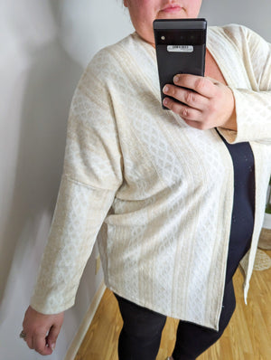 Lightweight Cable Knit Cardigan (2 colors) CARDIGAN BE STAGE 