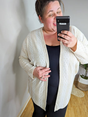 Lightweight Cable Knit Cardigan (2 colors) CARDIGAN BE STAGE 
