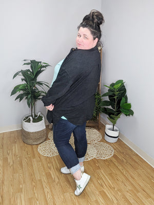 SALE- Judy Blue Super Dark Raw Hem Skinny