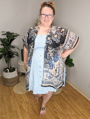 Hold On To Me Blue Smocked Dress Dresses WHITE BIRCH 