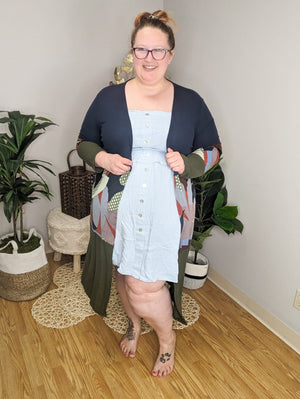 Hold On To Me Blue Smocked Dress Dresses WHITE BIRCH 