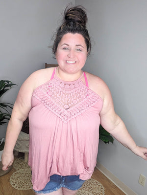 Sweet Ambition Crochet Lace Tank Top tank GEEGEE 