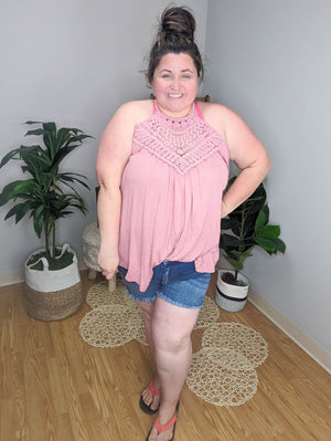 Sweet Ambition Crochet Lace Tank Top tank GEEGEE 