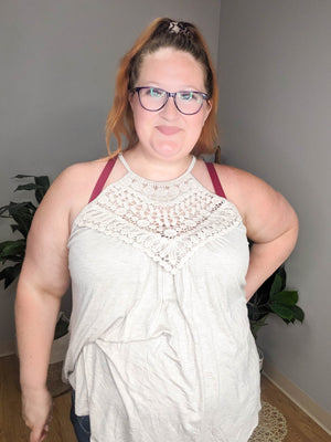 Sweet Ambition Crochet Lace Tank Top tank GEEGEE 