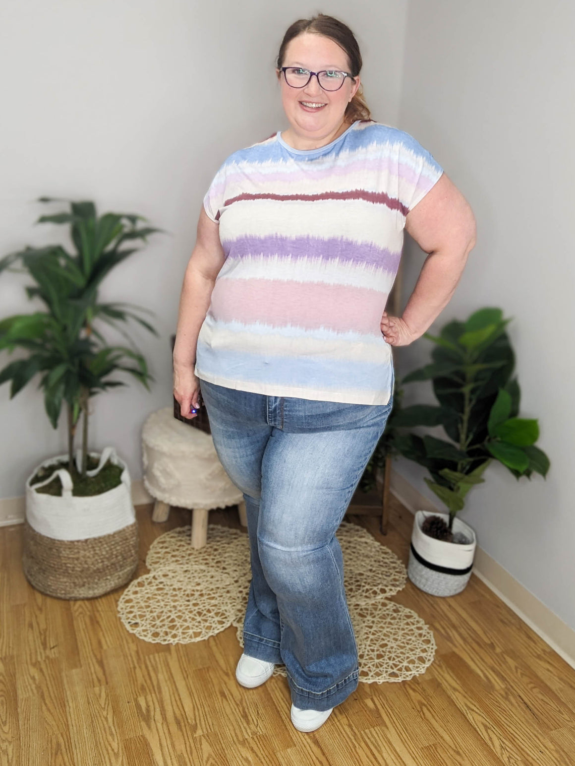 SALE- Retro Summer Stripes Top