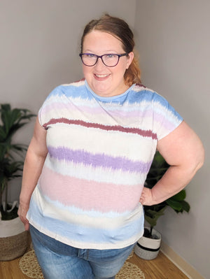 SALE- Retro Summer Stripes Top