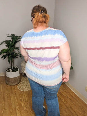 SALE- Retro Summer Stripes Top