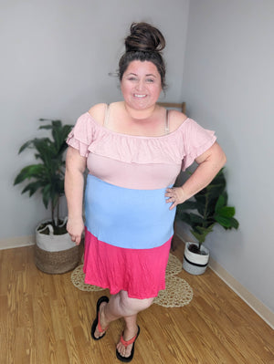 SALE- Summer Vibes Colorblock Dress/Tunic