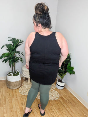 Flirty Front Strappy Tunic Tank (2 COLORS)