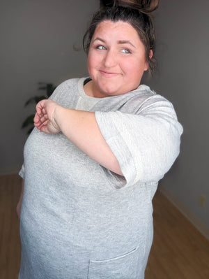 SALE- Slouchy Vibes Oversize French Terry Tunic