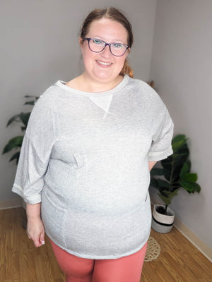 SALE- Slouchy Vibes Oversize French Terry Tunic
