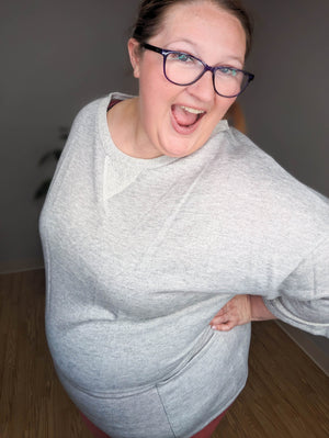 SALE- Slouchy Vibes Oversize French Terry Tunic