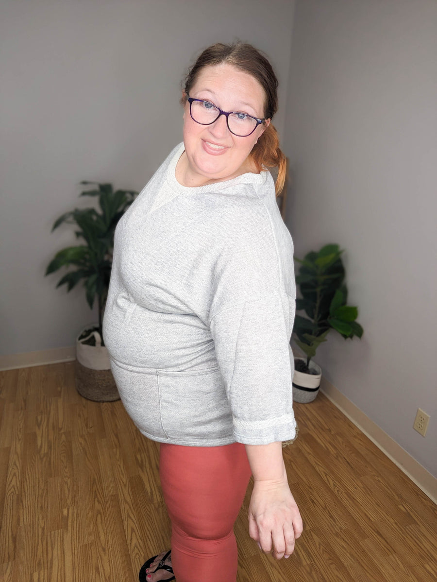 SALE- Slouchy Vibes Oversize French Terry Tunic