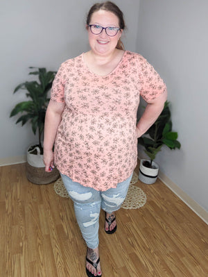 Flatter + Stretch Mini-Ruffle Tees (PRINTS!) Tops Michelle Mae 