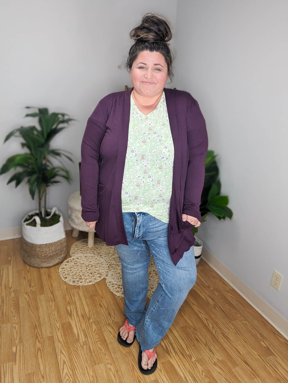 Judy Blue Tummy Control Raw Hem Bootcut Jeans Judy Blue 