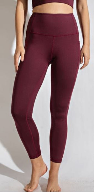 Compression Leggings With Pockets leggings rae mode Cassis 1X 