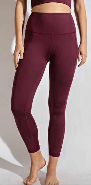 Compression Leggings With Pockets leggings rae mode Cassis 1X 