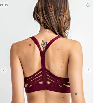 Y Strappy Racerback Sports Bralette bralette rae mode 