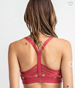 Y Strappy Racerback Sports Bralette bralette rae mode 