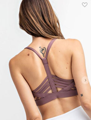 Y Strappy Racerback Sports Bralette bralette rae mode 