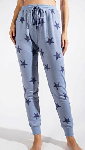 Oh My Stars Jogger Pants BOTTOMS rae mode Blue/ Navy 1X 