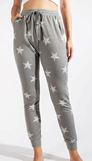 Oh My Stars Jogger Pants BOTTOMS rae mode Olive/White 1X 